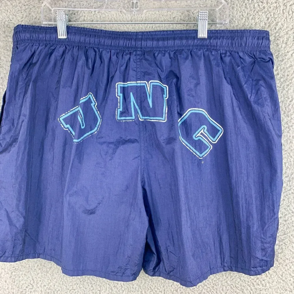 Lee UNC Tarheel Swim Shorts Mens‎ Extra Large Blue Spellout Stretch Beach Pool - Picture 2 of 14